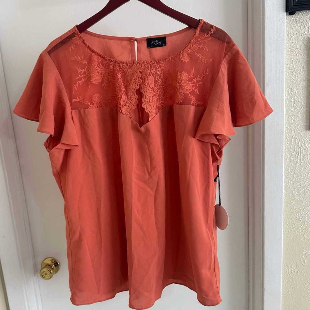 Milk and Honey Blouse Womens 3X *NEW WITH TAGS*